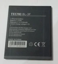 для нового аккумулятора мобильного телефона TECNO F7 BL-3F оригинальная аккумуляторная панель 2100 мАч