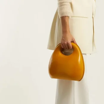 Женская сумка Ins Egg Bag, уличная модная маленькая круглая сумка, высококачественная сумка через плечо в виде ракушки, Универсальная дизайнерская сумка через плечо