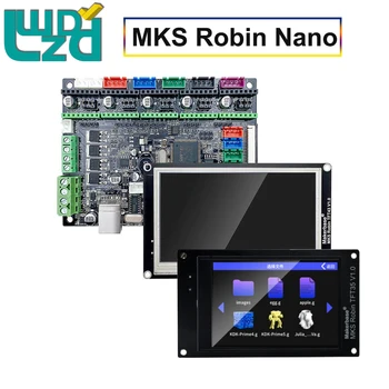 Запчасти для 3D-принтера Makerbase MKS Robin Nano V1.2 32-Битная Плата управления ROBIN TFT35 TFT43 Поддержка сенсорного экрана Marlin 2.0 3.5