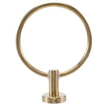 Золотой держатель для полотенец из нержавеющей стали, круглые кольца для полотенец в ванной, вешалка для полотенец