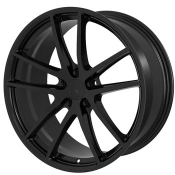 Изготовленные на заказ легкие 17 18 19 20 21 22 23 24-дюймовые матово-черные полированные двухцветные кованые автомобильные колеса 5X112 ступицы гоночных колес
