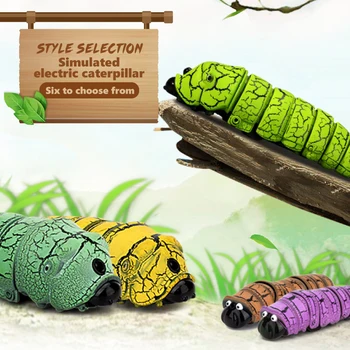 Имитация Carpenterworm Rc Caterpillar Робот, имитация милых животных, Червь, Насекомые с дистанционным управлением, Игрушки для детей, детские подарки