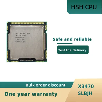 Используется процессор Intel Xeon X3470 с 8 МБ кэш-памяти 2,93 ГГц SLBJH LGA 1156 CPU