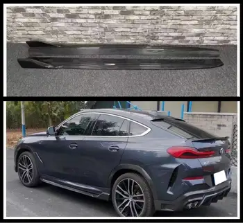 Комплект Боковых удлинителей кузова из настоящего углеродного волокна P Style для BMW X6 G06 2019 2020 2021 2022 2023