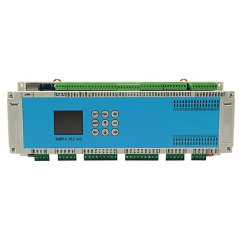 Контроллер ПЛК, программируемый логический контроллер, 32 входа и выхода, Релейный выход с 4-канальными импульсными выходами, 2-канальный RS485