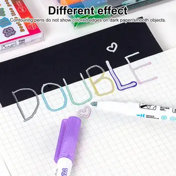 Контурная ручка, портативная маркерная ручка, легкая многоцелевая практичная маркерная ручка для вырезок