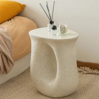 Креативный кремовый прикроватный столик спальни гостиная диван журнальный столик легкие роскошные простые минималистичные модные приставные столики