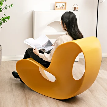 Кресло-качалка для гостиной, бытовое кресло для отдыха, дизайнерский балкон, ленивый шезлонг, диван