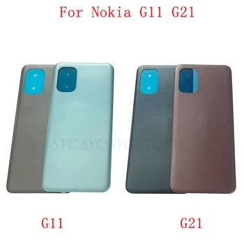 Крышка батарейного отсека, задняя дверца, корпус для Nokia G11 G21, задняя крышка с логотипом, запчасти для ремонта