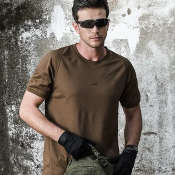 Летняя быстросохнущая боевая рубашка в стиле милитари, мужские хлопчатобумажные дышащие армейские тактические мужские рубашки Archon, спортивная походная рубашка с коротким рукавом