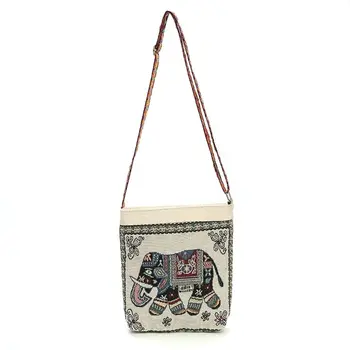 Летняя женская сумка-мессенджер с вышивкой в национальном стиле Слона, маленькая квадратная сумка, модная сумка для мобильного телефона, кошелек