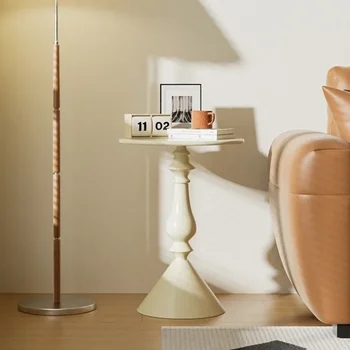 Маленький диван Сбоку, Подвижный Столик, Журнальные столики для гостиной, Железный Художественный Круглый стол, Креативный Скандинавский уголок, Прикроватная Тумбочка, мебель для дома