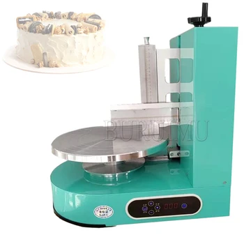Машиной для намазывания крема для торта можно управлять вместе с основой для торта