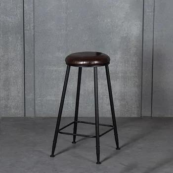 Металлический барный стул Nordic Роскошный дизайн, Минималистичные барные стулья для ожидания, Опора промышленной мебели Cadeira Ergonomica