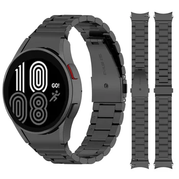 Металлический ремешок для Samsung Galaxy watch 4 5 40 мм 44 мм 45 мм наручные часы из нержавеющей стали браслет Для Watch 4 Classic 43 мм 46 мм 47 мм