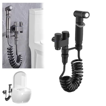 Мини-многофункциональный смеситель с двойным регулирующим клапаном 1-В-2-из, мини-набор смесителей для ванной комнаты под давлением для биде и душа