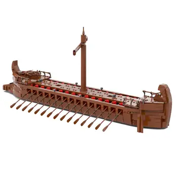 Миниатюрные весы-трирема с древним кораблем на 40 мест 1455 деталей MOC