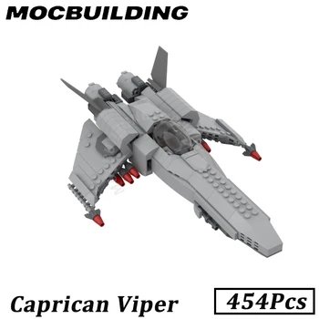 Модель космического корабля Caprican Air Force Viper MOC Строительные Кирпичи Дисплей DIY Модель Сборка Игрушки Подарки