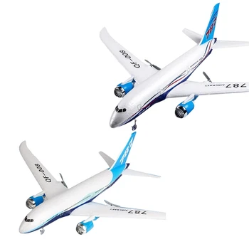 Модель планера Boeing 787 с электрическим дистанционным управлением 2.4G, трехканальный самолет с неподвижным крылом, Игрушечная модель самолета для детей