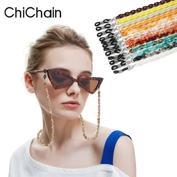 Модное тонкое ожерелье для очков Chichain, акриловые цепочки для солнцезащитных очков, цепочки для масок для лица Шнурок для ожерелья для женщин