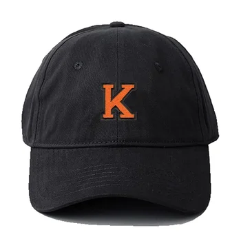 Мужская бейсболка Lyprerazy, спортивная шляпа с вышивкой буквой K, повседневные бейсболки с хлопковой вышивкой