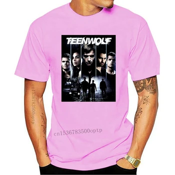 Мужская одежда из новой популярной серии Teen Wolf Мужская черная футболка S-3XL