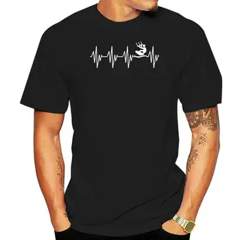 Мужская футболка Хлопковые мужские футболки с коротким рукавом Kitesurf In My Heartbeat Футболки с логотипом Stylisches