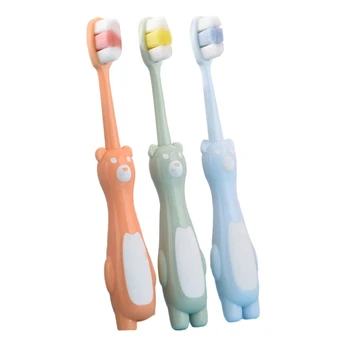 Мультяшная Мягкая Детская Зубная щетка Ручной Гигиенический Уход Зубная щетка для малышей Зубная щетка Для чистки рта детей E74C