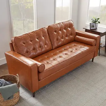 Мягкий диван - кушетка для гостиной, офиса или спальни - Мебель современного дизайна середины века - Без пуговиц