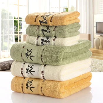 Набор полотенец из бамбукового волокна, домашние Банные полотенца для взрослых, полотенце для лица, толстые впитывающие Роскошные полотенца для ванной комнаты Toalha De Praia