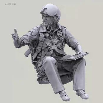 Наборы моделей солдата из смолы 1/48, бесцветная и собранная самостоятельно фигурка A-1553