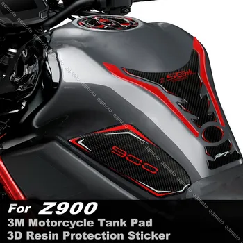 Наклейка на накладку топливного бака мотоцикла, 3D наклейки для защиты крышки масляного бака, водонепроницаемые Аксессуары для Kawasaki Z900 z 900 2017-2023