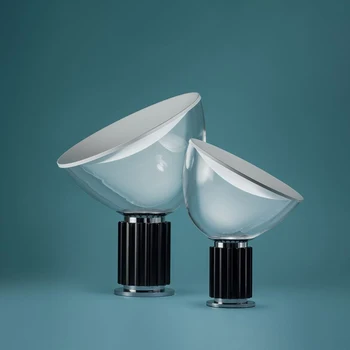 Настольная лампа Taccia Итальянский дизайн Скандинавская стеклянная настольная лампа черная гостиная современный домашний декор письменный стол прикроватная тумбочка