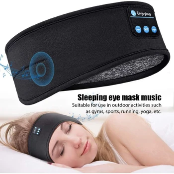 Наушники для сна с Bluetooth, спортивная повязка на голову, Тонкие мягкие эластичные удобные беспроводные музыкальные наушники, маска для глаз для спящего на боку