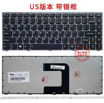 Новинка для ноутбука Lenovo M4400 M4400A M4450 M4450A из США, клавиатура в серебряной рамке