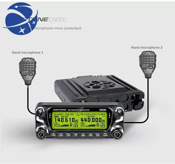 Новое поступление Zastone D9000 60 Вт Автомобильная Портативная Рация 50 км Двухдиапазонная Мобильная Радиостанция UHF VHF