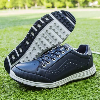 Новые профессиональные мужские туфли для гольфа, уличная модная спортивная обувь для ходьбы, мужские большие нескользящие туфли для гольфа, Размер 39-48