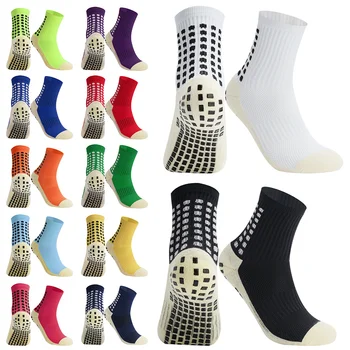 Новые спортивные нескользящие футбольные носки, хлопковые футбольные мужские носки Calcetines (того же вида, что и Trusox)