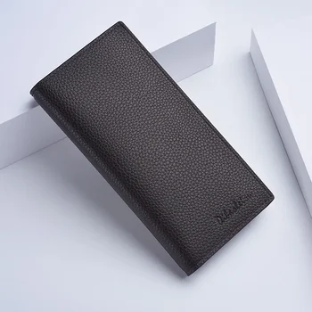 Новый мужской кошелек, длинный ультратонкий кошелек, Корейская версия, сумка для карт, мужская