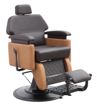 Оборудование для парикмахерской с круглым основанием Парикмахерские кресла коричневого цвета для парикмахерского салона