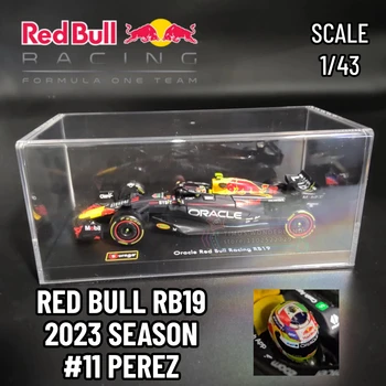Ограниченная серия 2023 F1 Red Bull Racing RB19 #11 Точная Копия Отлитой под давлением модели Автомобиля с Витриной в масштабе 1:43 - Подарок для автолюбителей