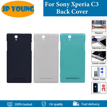 Оригинальная крышка батарейного отсека для Sony Xperia C3 сзади Задняя крышка батарейного отсека для Sony Xperia C3 D2533 Замена задней крышки