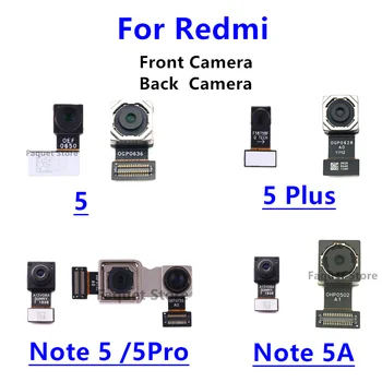 Оригинальная маленькая фронтальная камера для Xiaomi Redmi Note 5 5A Pro Plus Основной большой модуль задней камеры с лентой и гибким кабелем