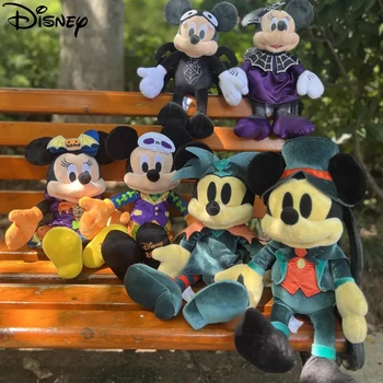 Оригинальные плюшевые игрушки с Микки Маусом и Минни Маус из мультфильма Диснея, мягкая кукла Каваи, Диванная подушка, Плюшевые игрушки для подарка подруге