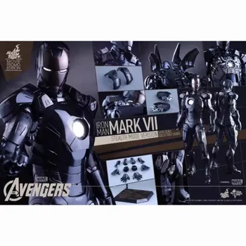 Оригинальные товары на складе HotToys MMS282 Mk7 Iron Man Аутентичная Коллекция Персонажей Фильмов, Экшн-модели Игрушек, Праздничные Подарки