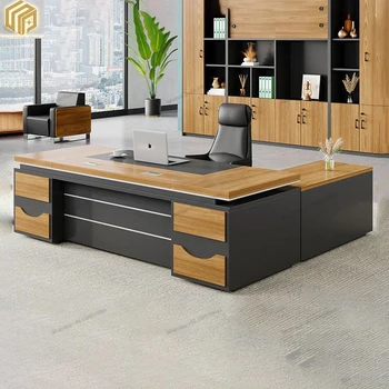 Офисная мебель, письменный стол, стол босса, стол модельера с выдвижными ящиками, стол руководителя, рабочий стул, комбинация картотечных шкафов