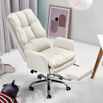 Офисные стулья в скандинавском стиле, Кресло со спинкой, Современный Поворотный Офисный стул, Компьютер для учебы, Офисная мебель для спальни