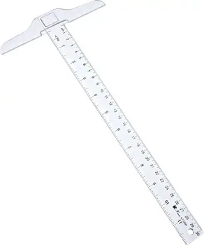 Пластиковая Прозрачная Т-Образная Линейка Junior T-Square 12 дюймов/30 см для Черчения и Общей планировки 1шт