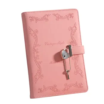 Подарочный Утолщенный Дневник для взрослых на 360 страниц, Канцелярский Дневник для женщин и девочек с секретным замком в форме сердца, простой в использовании, мини Портативный, прочный.