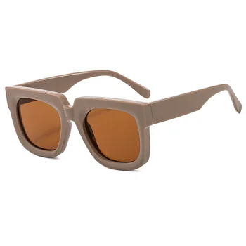 Популярные солнцезащитные очки в толстой оправе NYWOOH Женские Мужские Винтажные Брендовые дизайнерские солнцезащитные очки для ПК Женские Негабаритные очки для вождения UV400